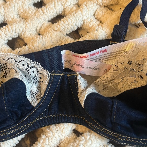 Sexy Summer Urban Denim and Lace Bra - Picture 3 of 6